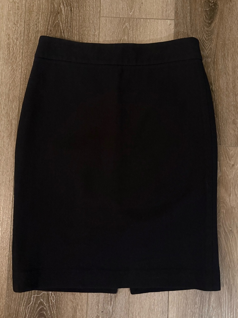 Armani Collezioni Black Knit Wool Silk Pencil Skirt Size 4